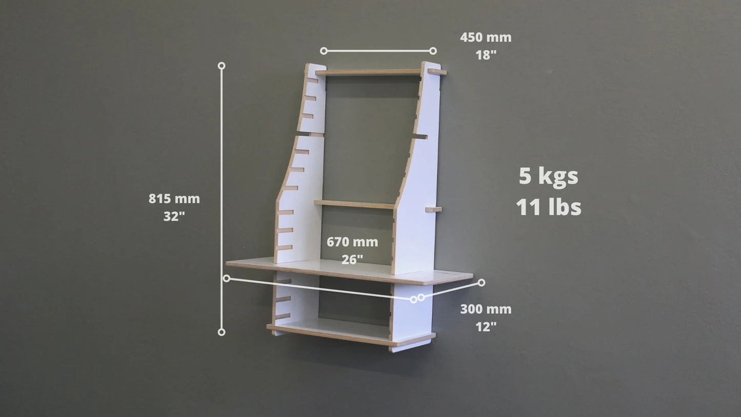 Easy Desk - Small - Birch wood wall desk