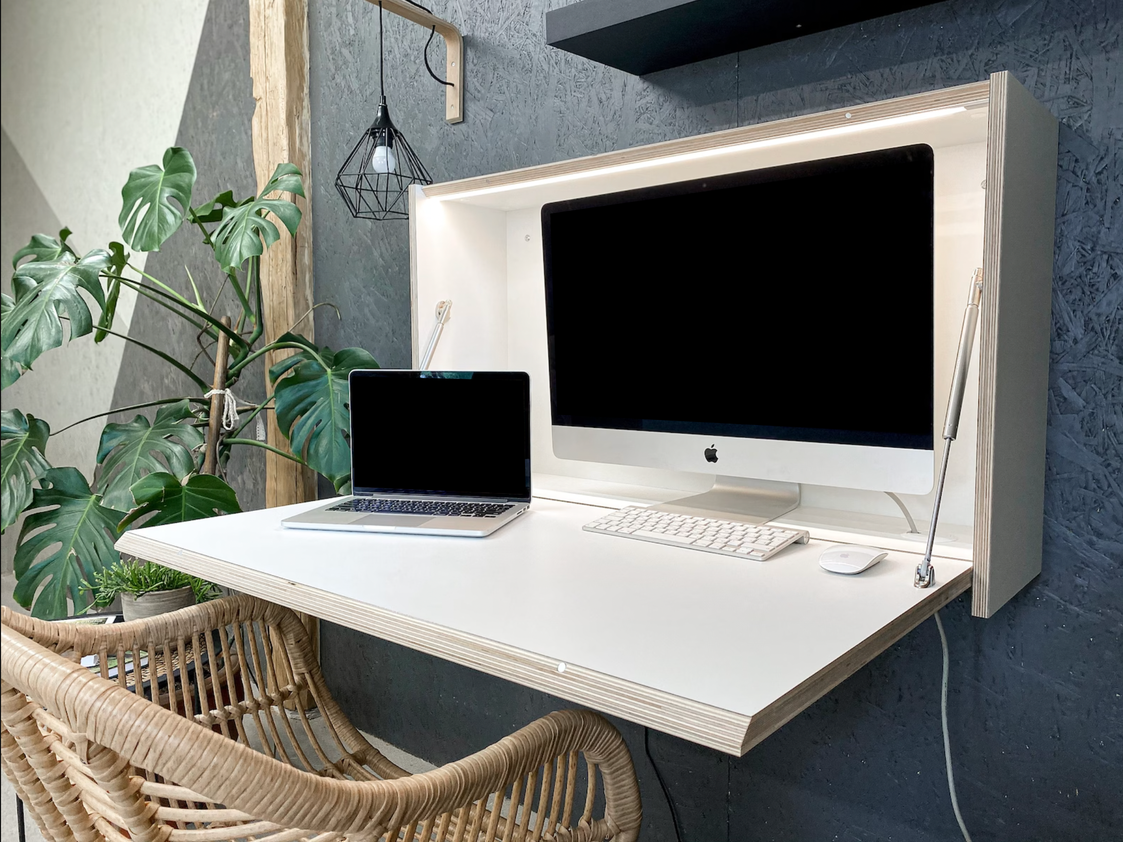 The advantages of a wall-mounted office for telecommuting and how to choose it