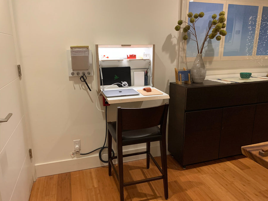 Photo client – Compact – Bureau rétractable