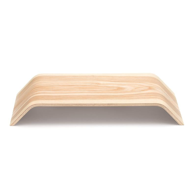 Ash wood computer monitor stand