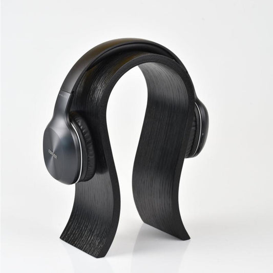 Wooden Headphone Stand - Black