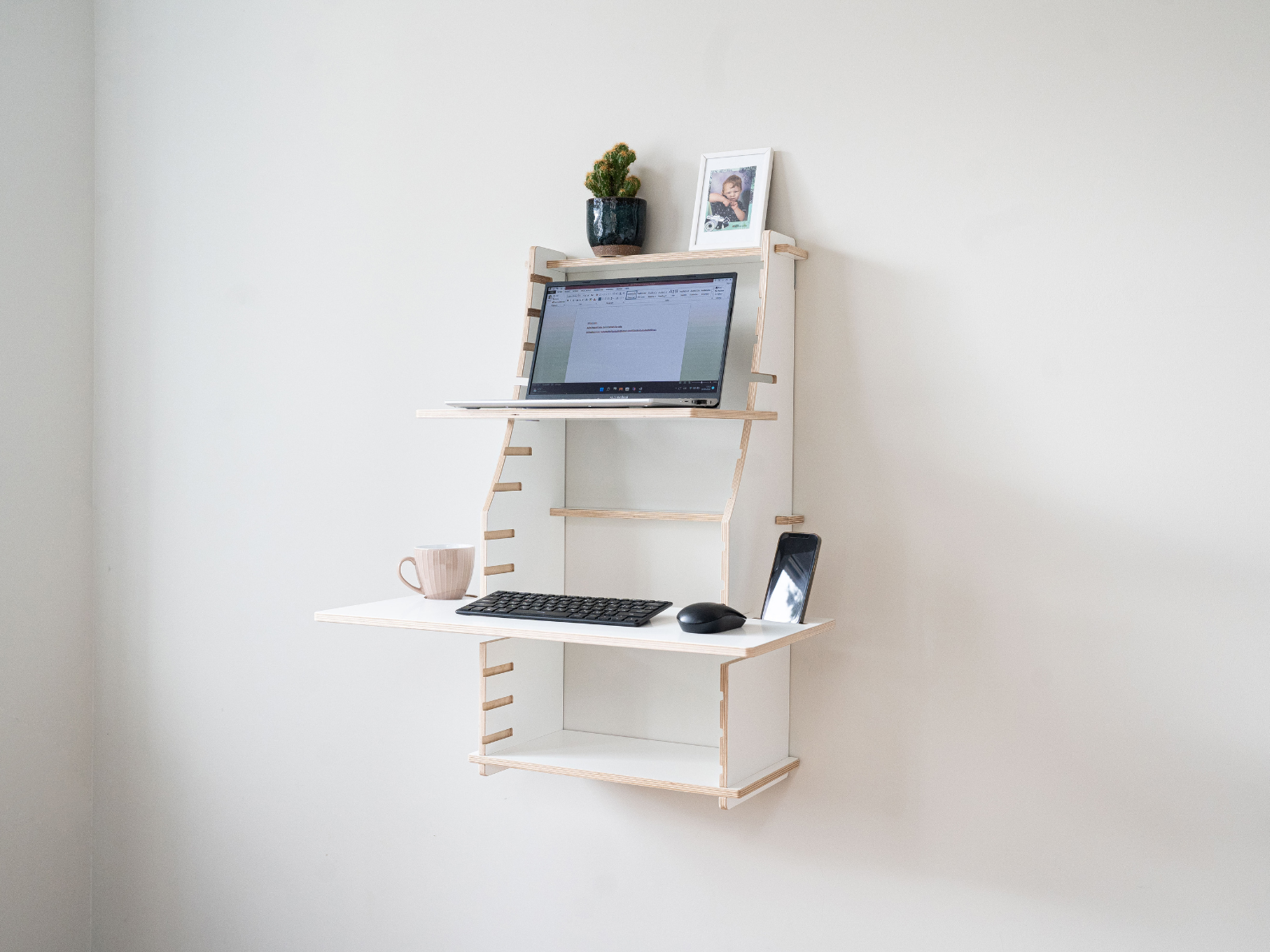 Easy Desk - Small - Birch wood wall desk