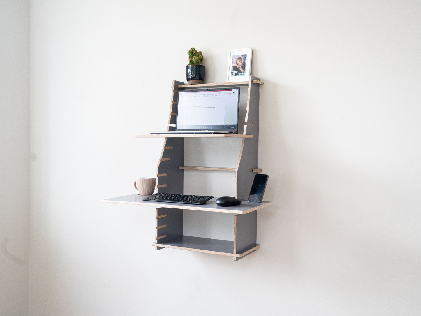 Easy Desk - Small - Birch wood wall desk