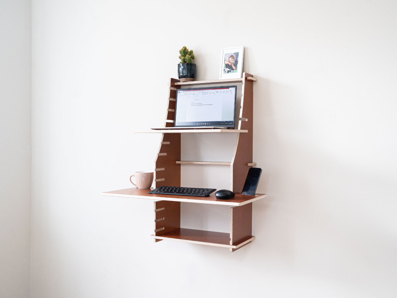 Easy Desk - Small - Birch wood wall desk