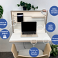 The Small Desk - Retractable wall-mounted desk